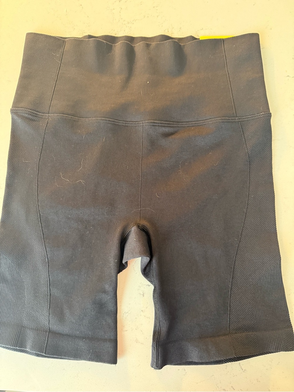 All in Motion bicycle shorts Black Ribbed High-Rise Shorts